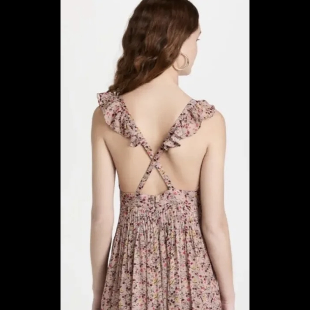 ba&sh Madison floral print maxi dress size 0/XS
